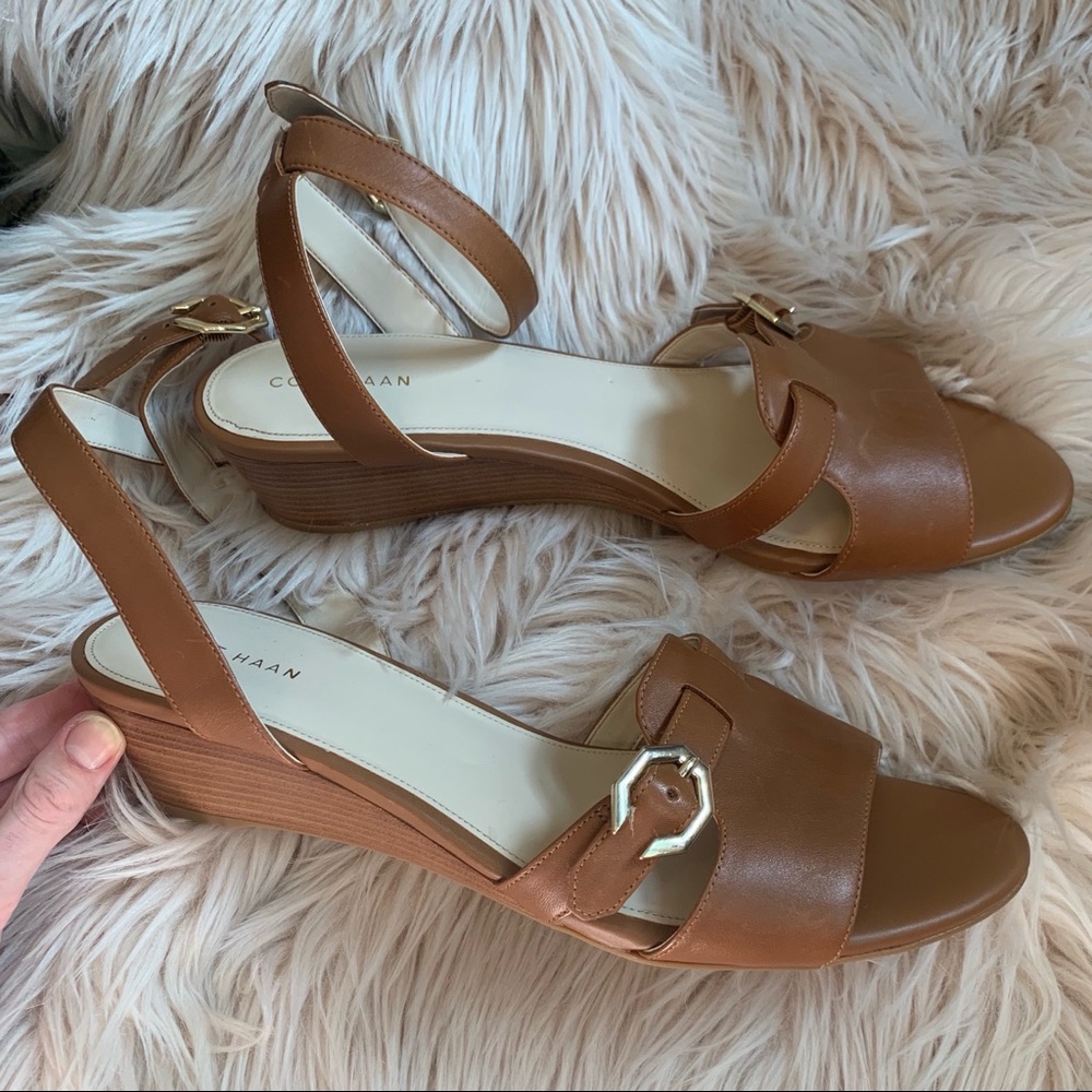 Cole Haan Terrin Ankle Strap Wedge Sandals